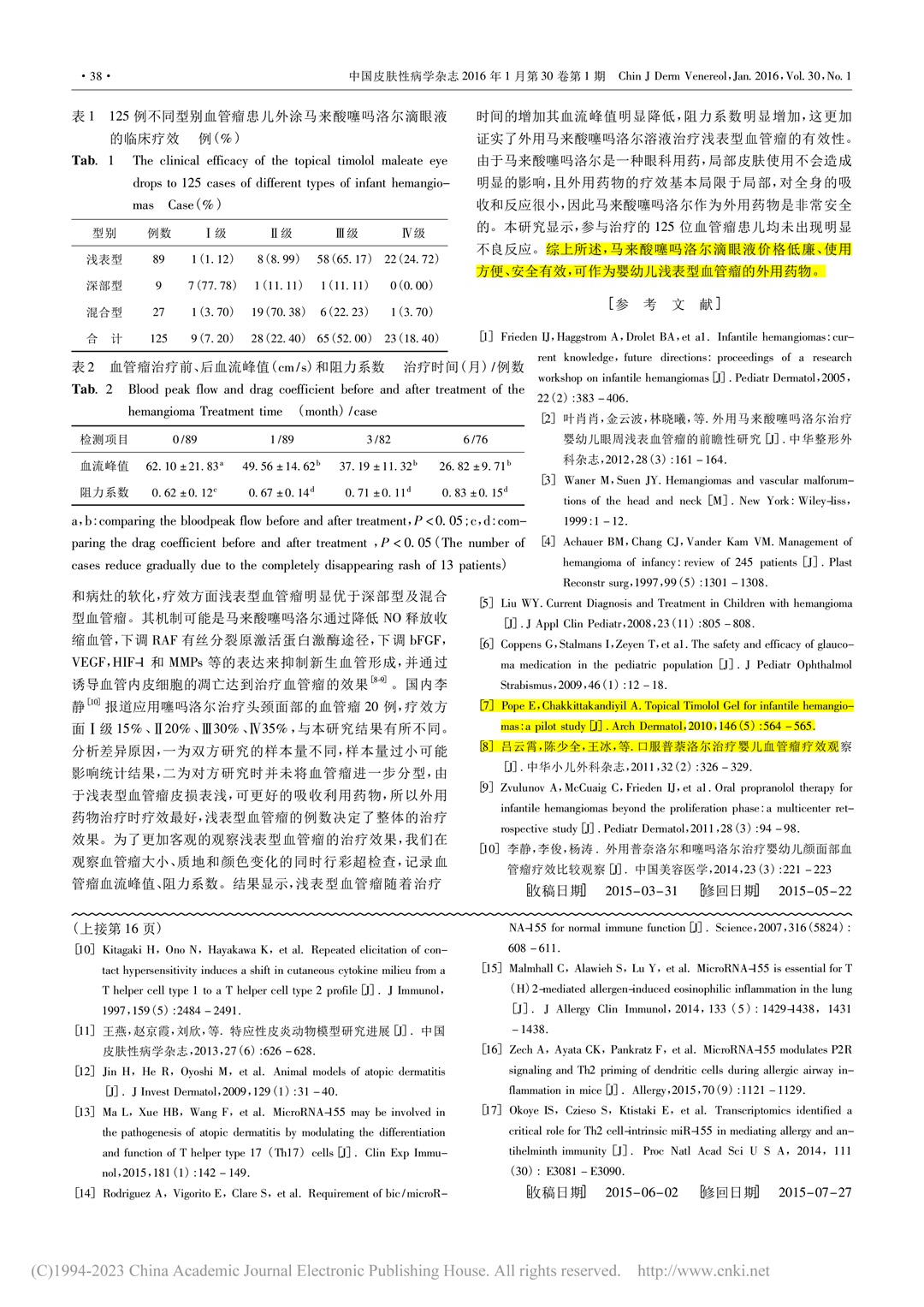 馬來酸噻嗎洛爾滴眼液治療嬰幼兒血管瘤125例臨床觀察_李琳-3.jpg